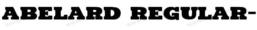 abelard regular字体转换